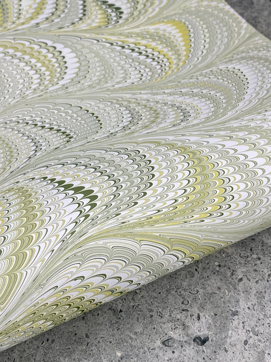Half Sheet Hand-Marbled Paper P273
