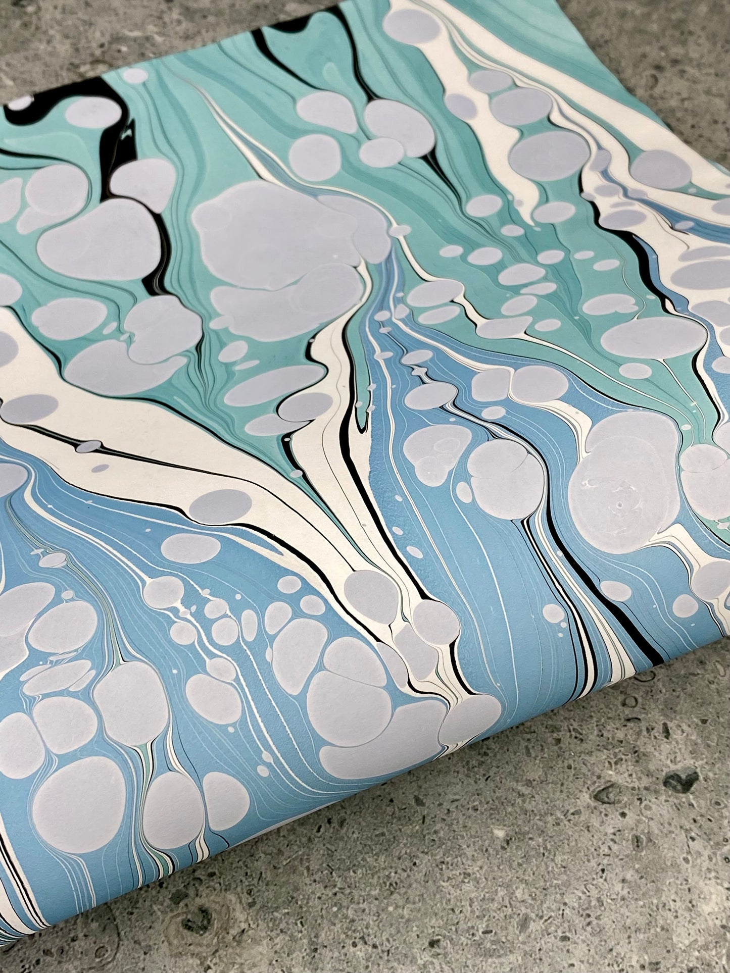 Half Sheet Hand-Marbled Paper P281H