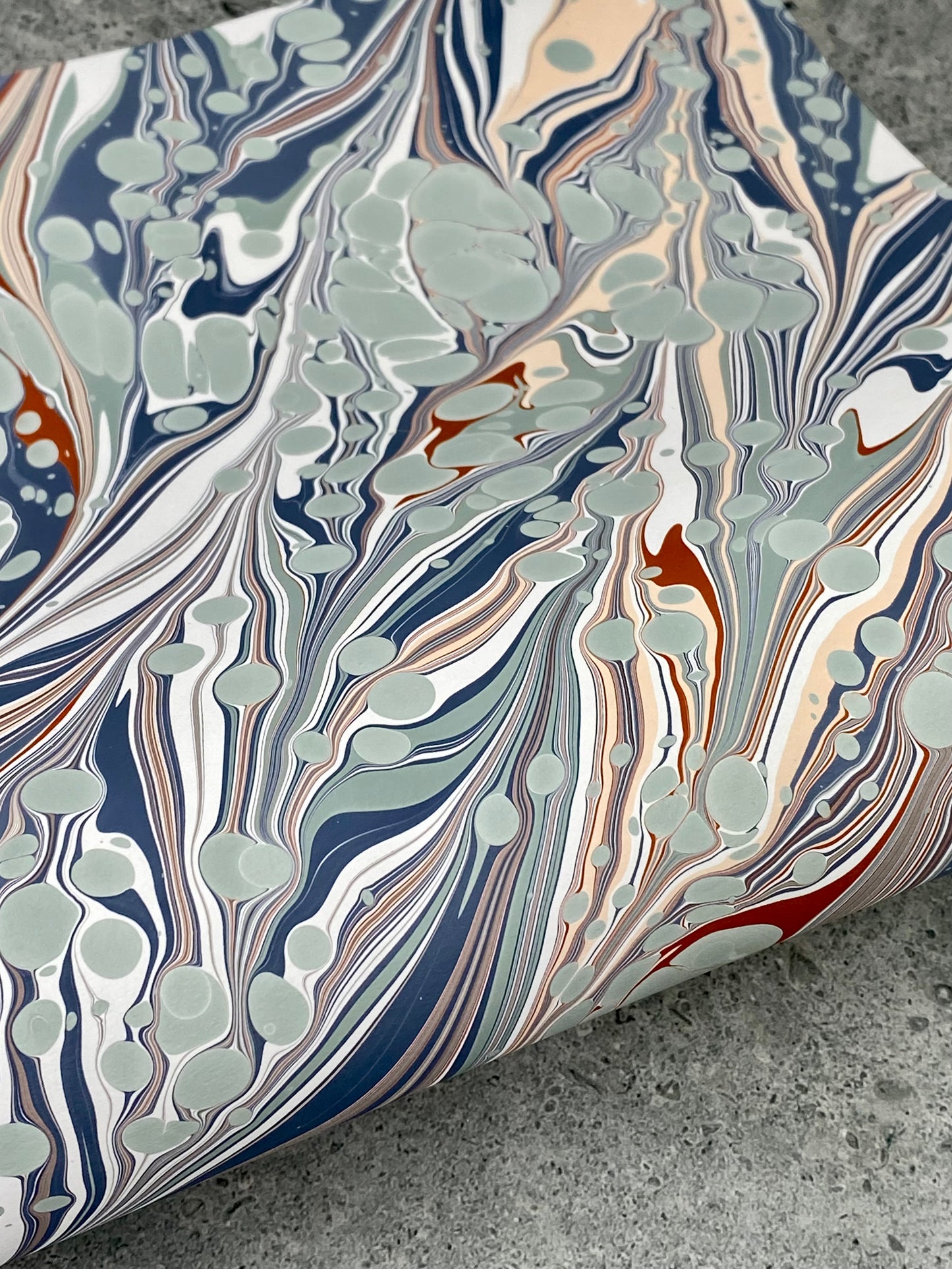 Half Sheet Hand-Marbled Paper P285H