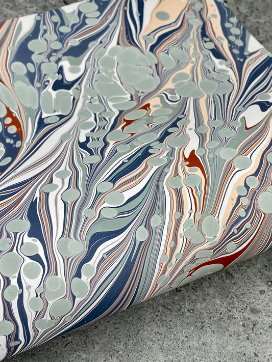 Half Sheet Hand-Marbled Paper P285H