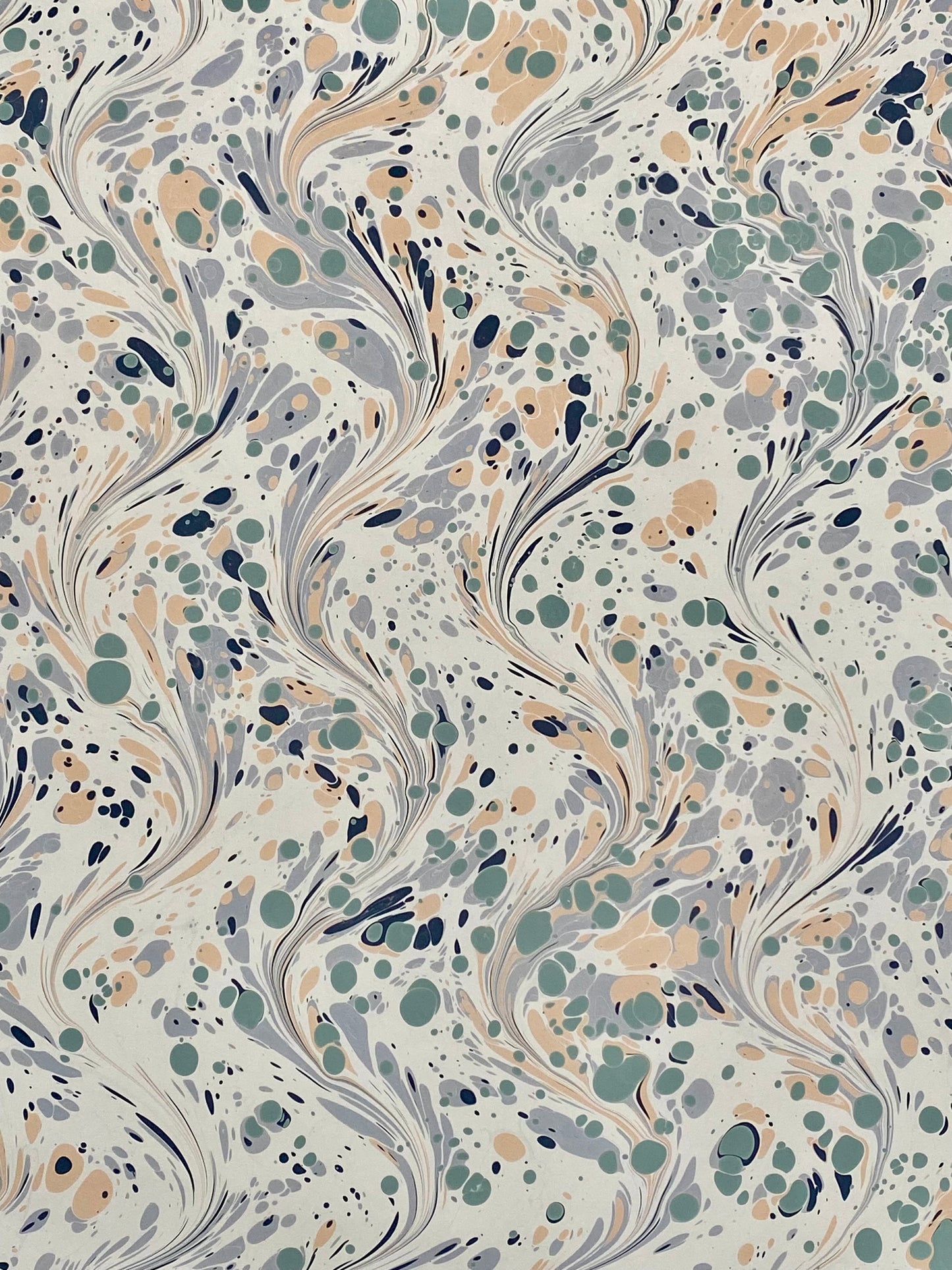 Full Sheet Hand-Marbled Paper P307