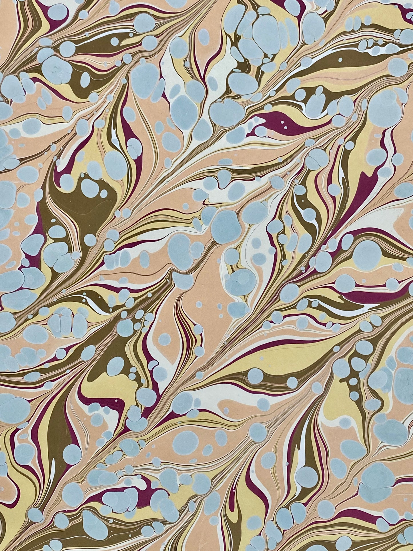 Full Sheet Hand-Marbled Paper P319