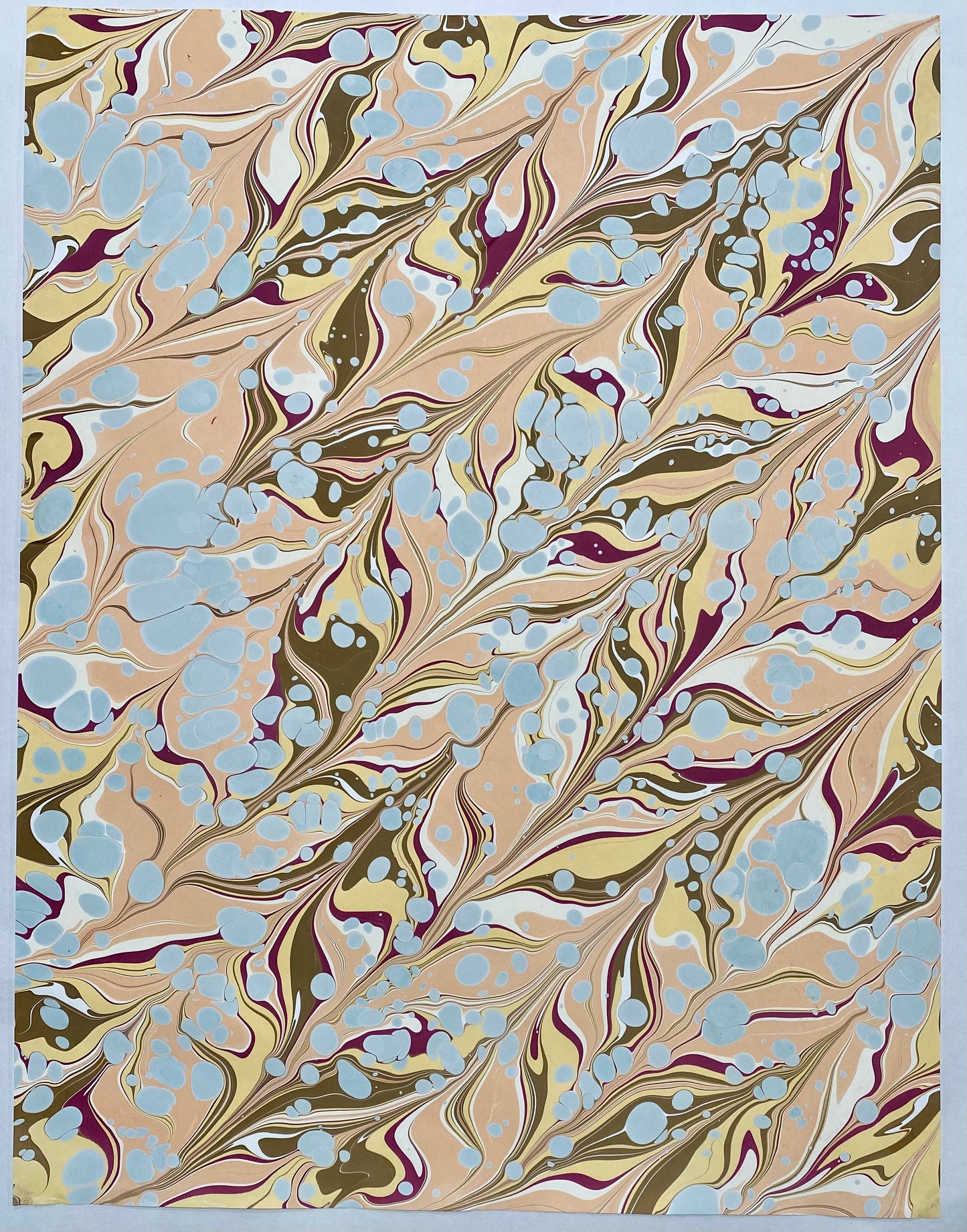 Full Sheet Hand-Marbled Paper P319