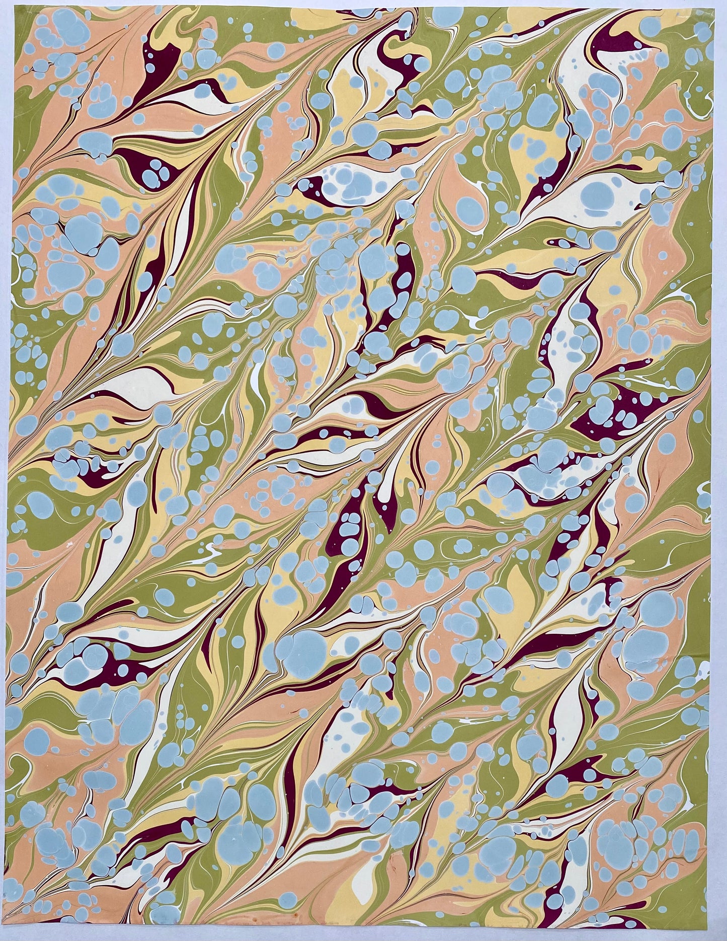 Full Sheet Hand-Marbled Paper P321
