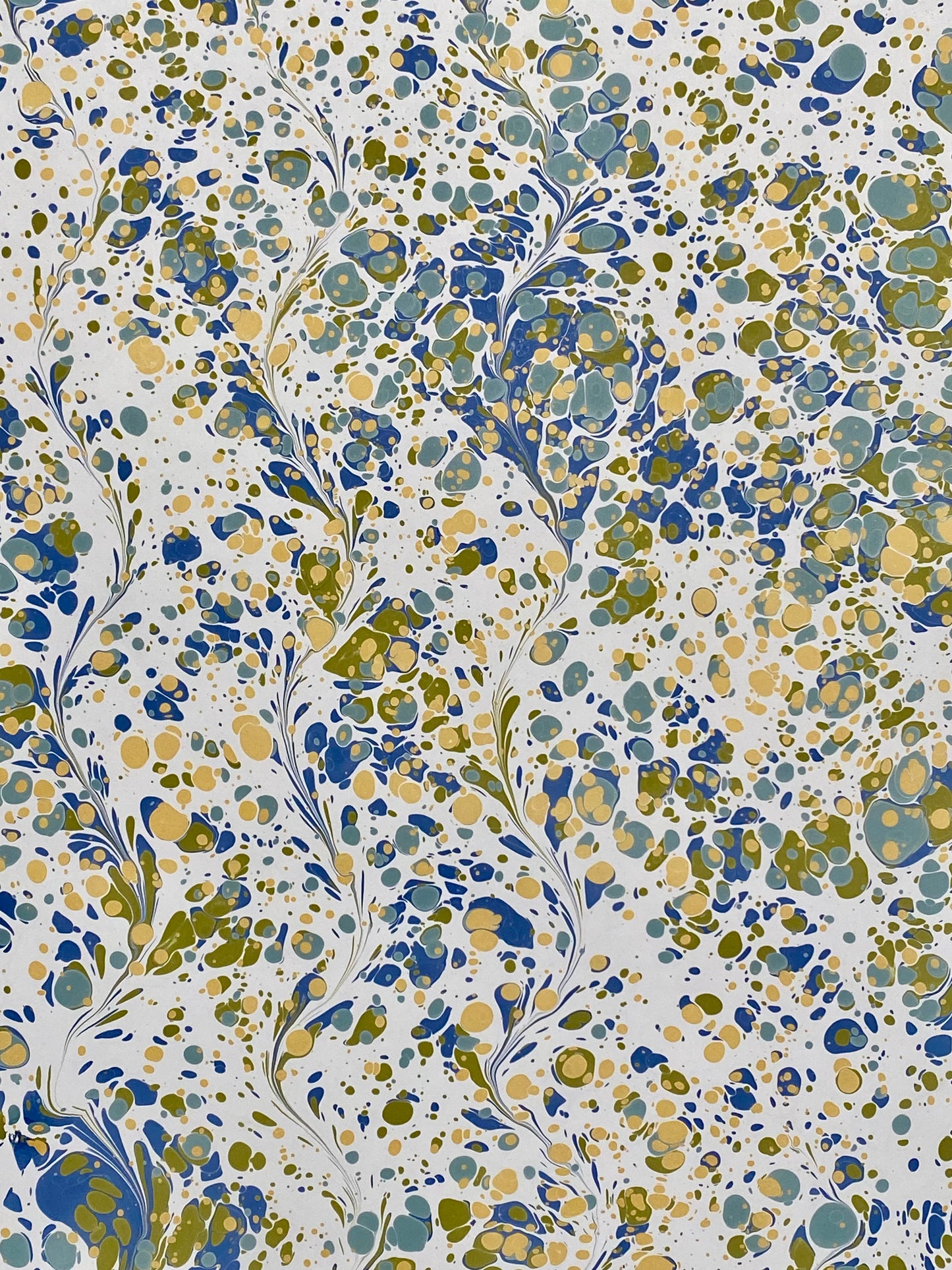 Full Sheet Hand-Marbled Paper P322