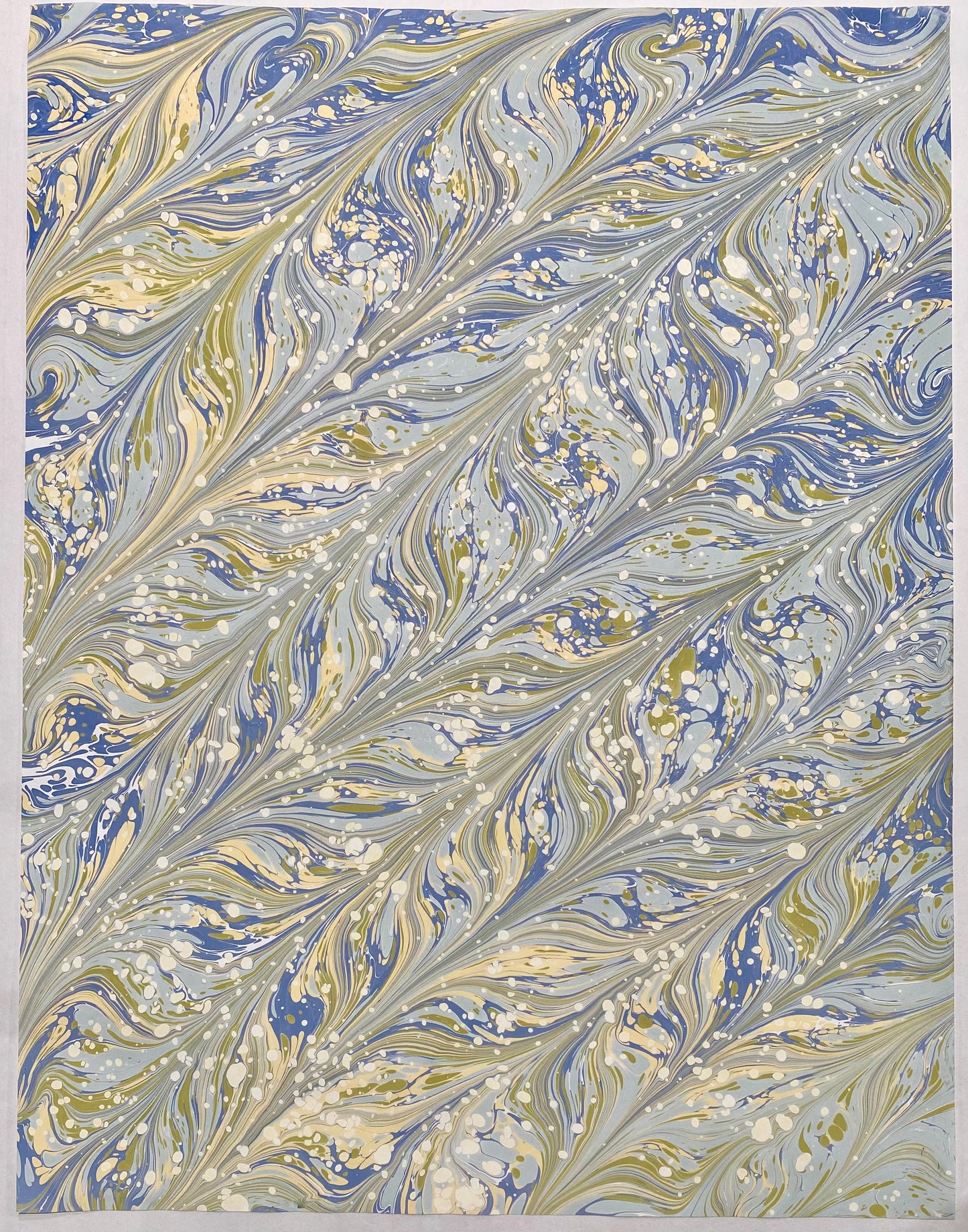Full Sheet Hand-Marbled Paper P323