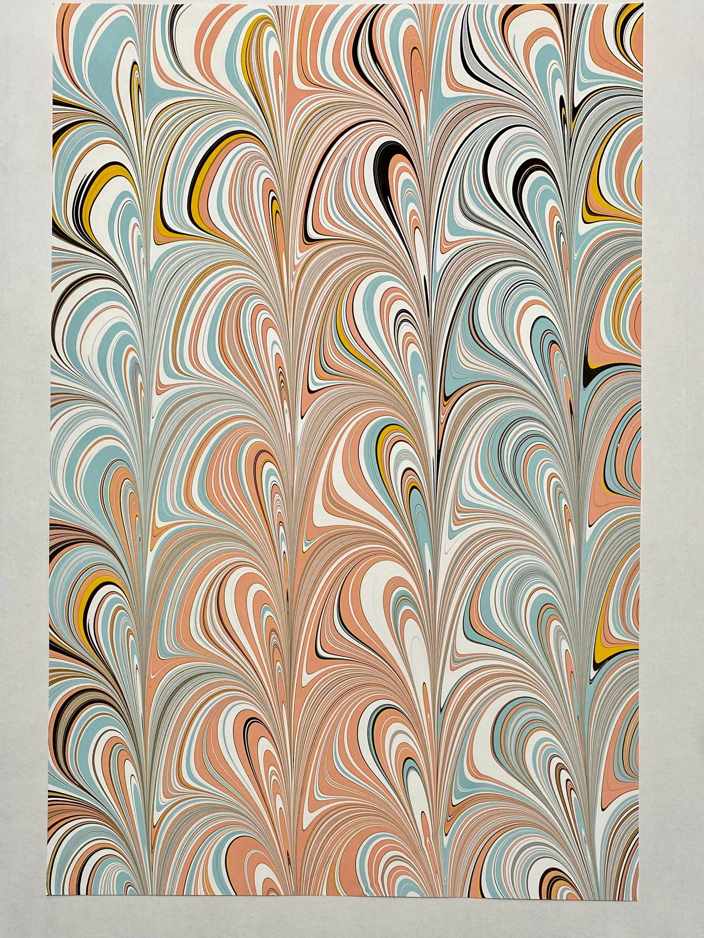 Half-Sheet Hand-Marbled Paper P160H