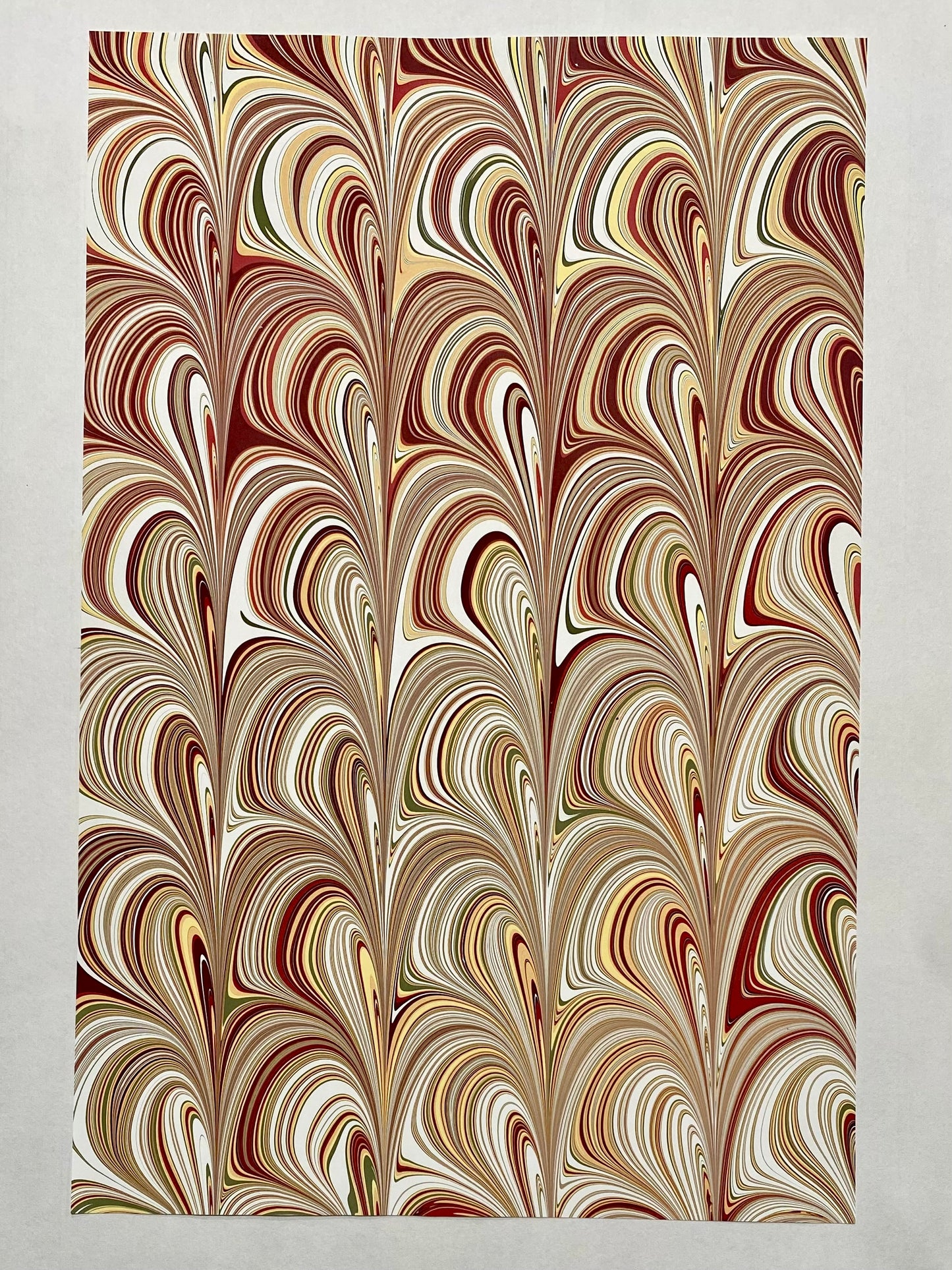 Half-Sheet Hand-Marbled Paper P293H