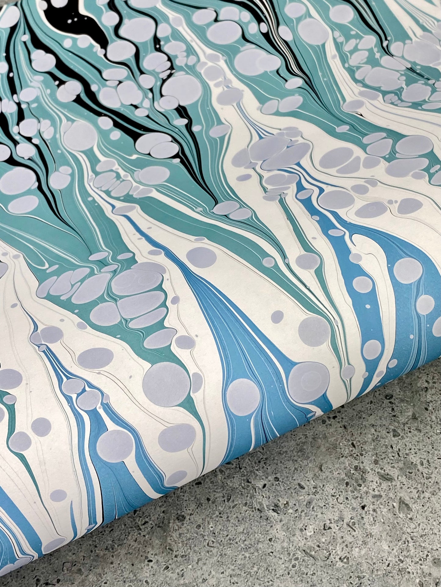 Half Sheet Hand-Marbled Paper P292H