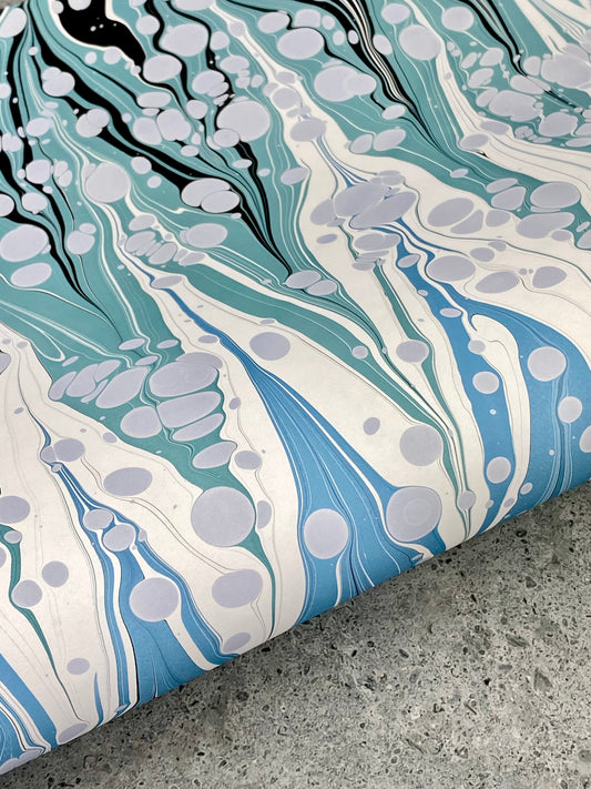 Half Sheet Hand-Marbled Paper P292H