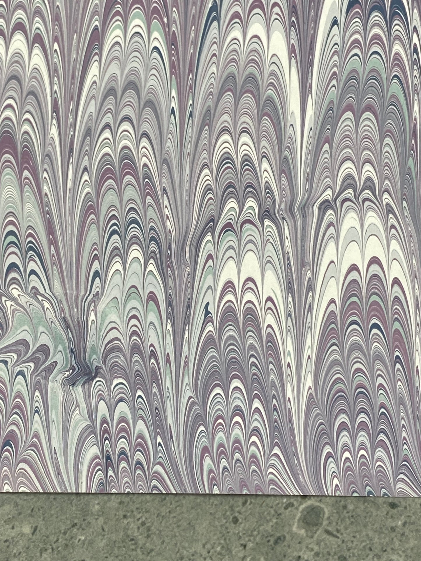 Full Sheet Hand-Marbled Paper P325S