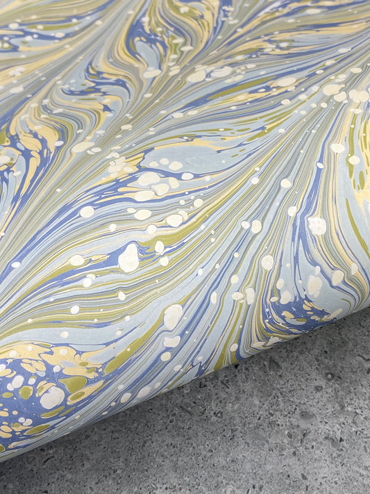 Full Sheet Hand-Marbled Paper P323