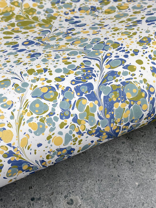 Full Sheet Hand-Marbled Paper P322