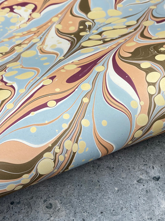 Full Sheet Hand-Marbled Paper P320