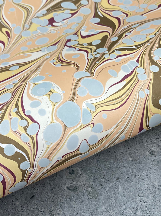 Full Sheet Hand-Marbled Paper P319