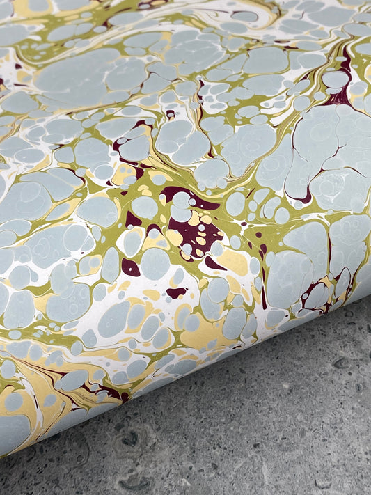 Full Sheet Hand-Marbled Paper P317
