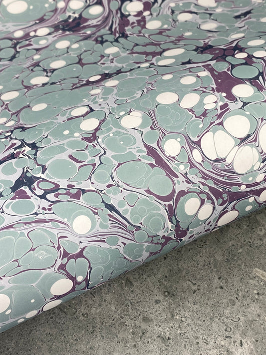 Full Sheet Hand-Marbled Paper P316