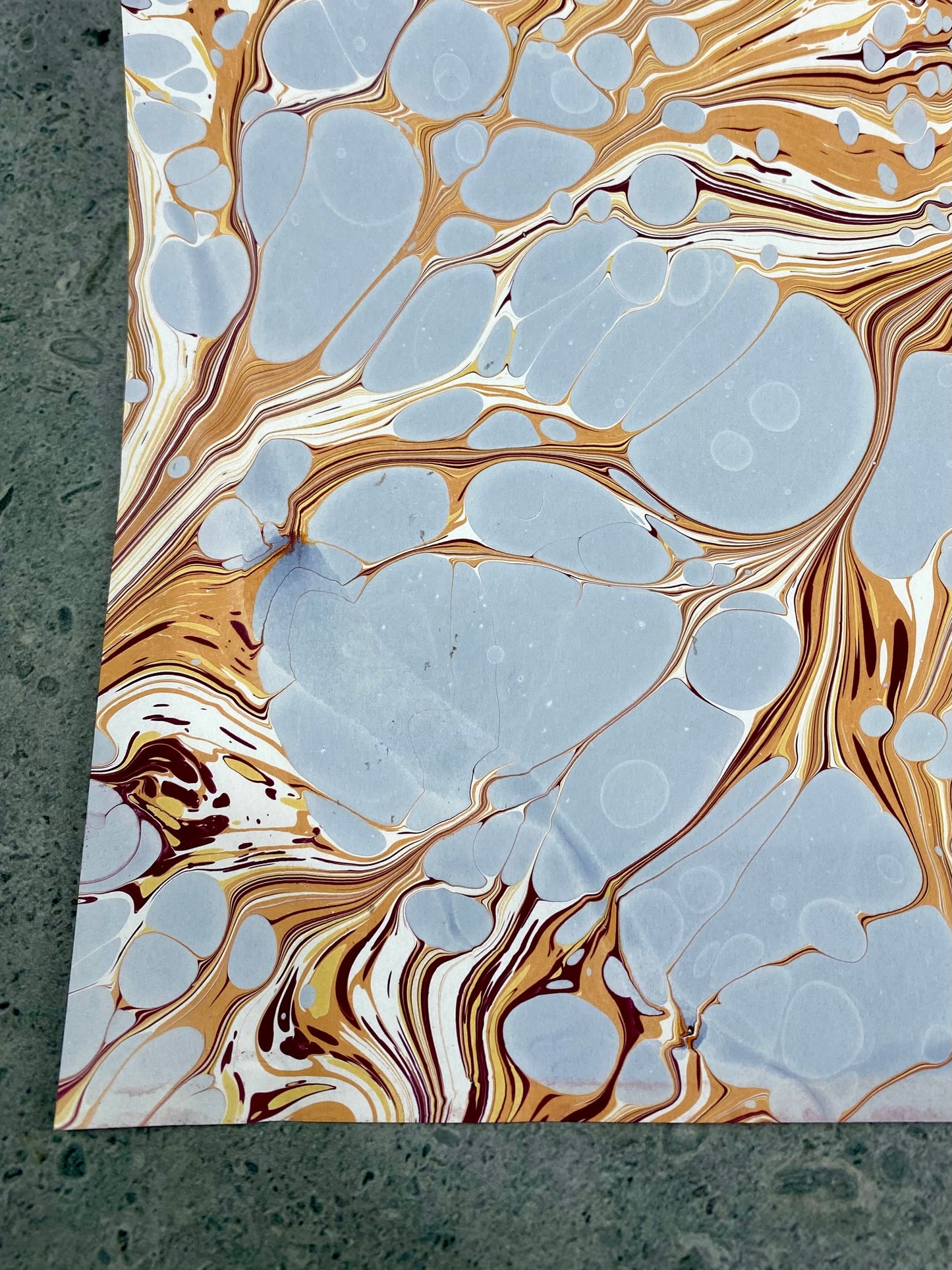 Full Sheet Hand-Marbled Paper P313S