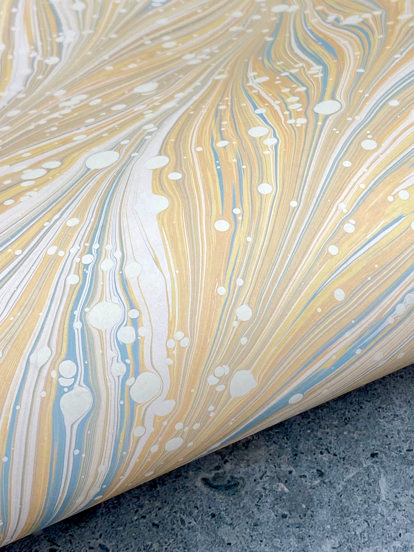 Full Sheet Hand-Marbled Paper P308