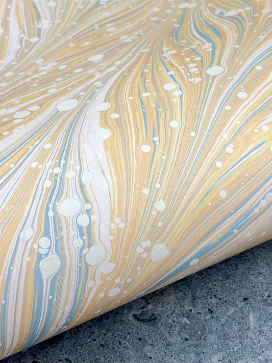 Full Sheet Hand-Marbled Paper P308