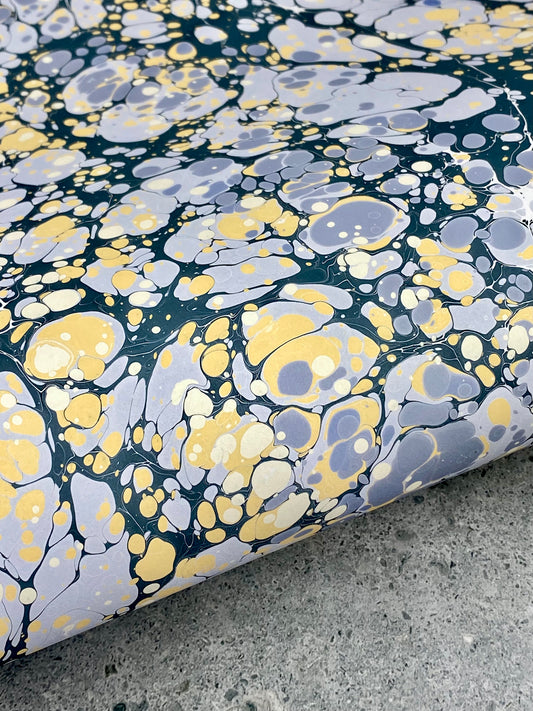 Full Sheet Hand-Marbled Paper P306