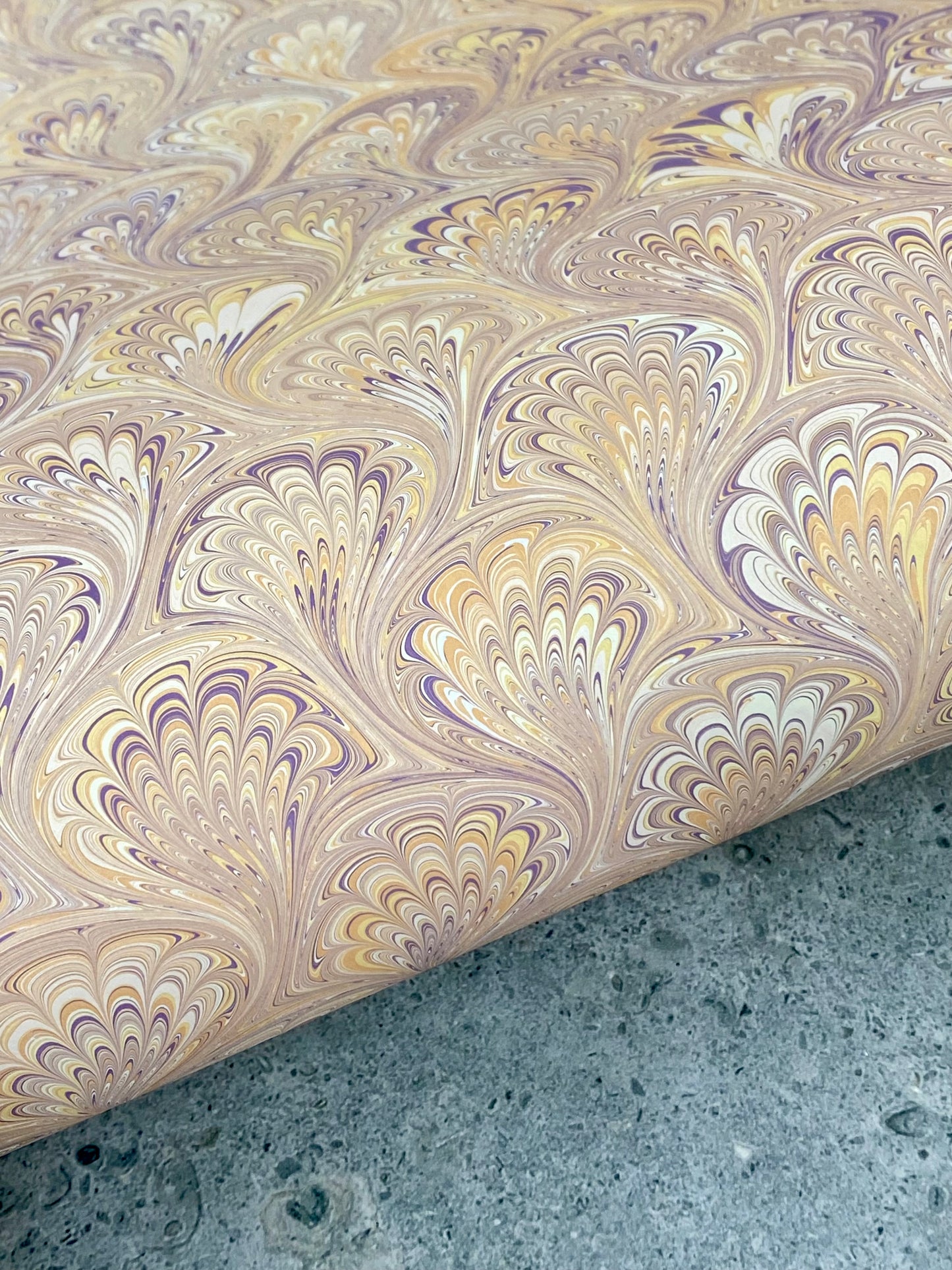 Full Sheet Hand-Marbled Paper P304