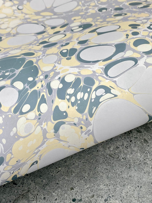 Full Sheet Hand-Marbled Paper P303