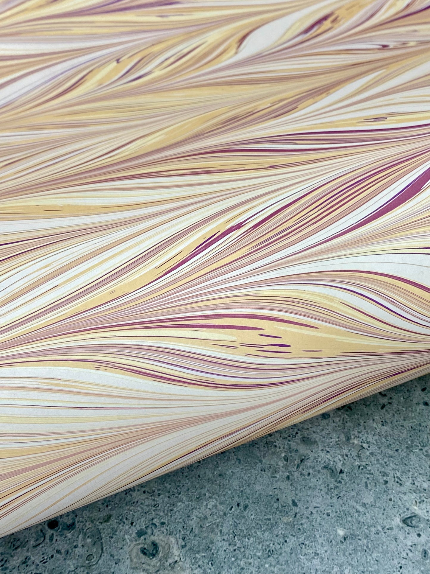Full Sheet Hand-Marbled Paper P302S
