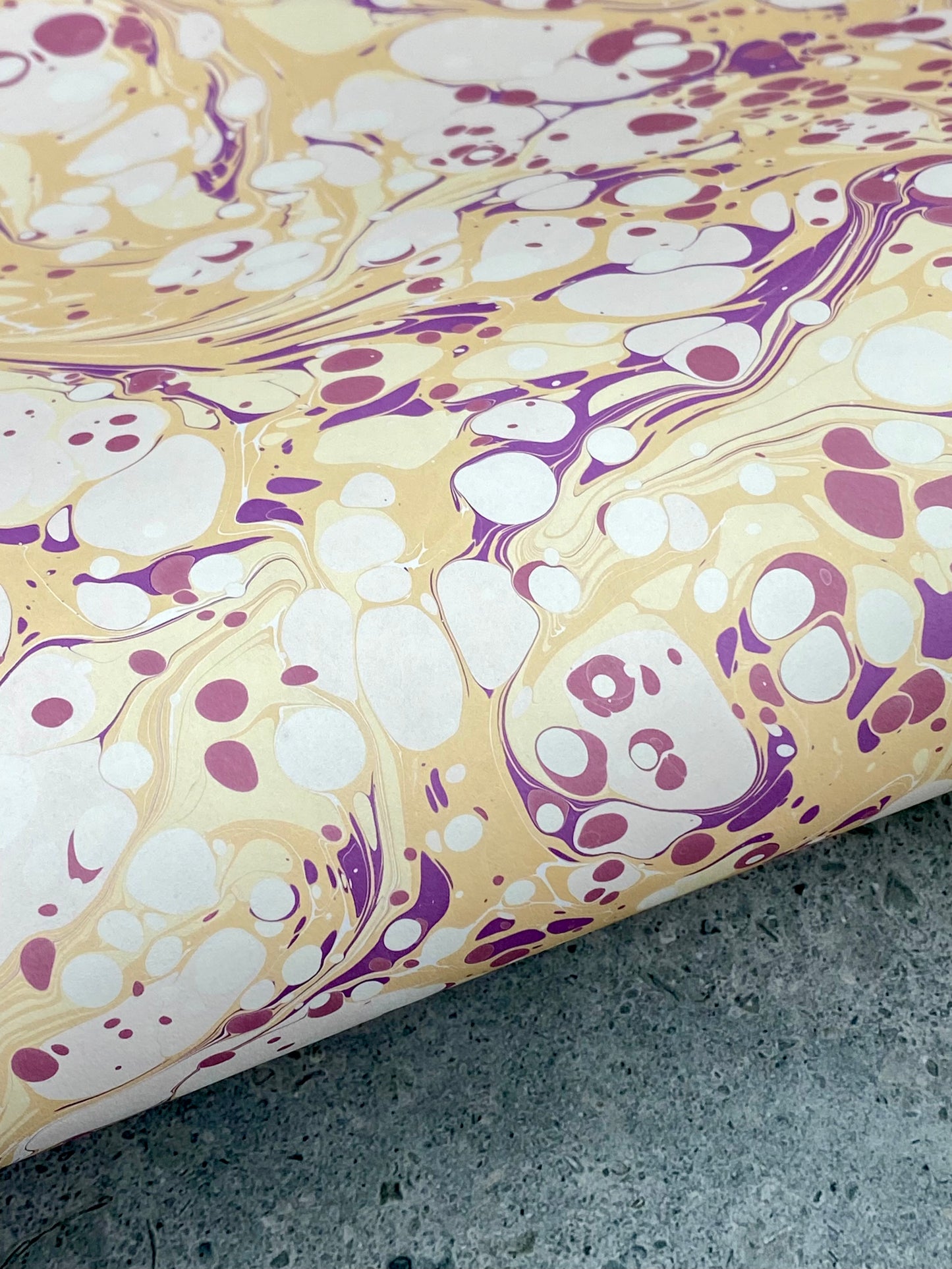 Full Sheet Hand-Marbled Paper P298