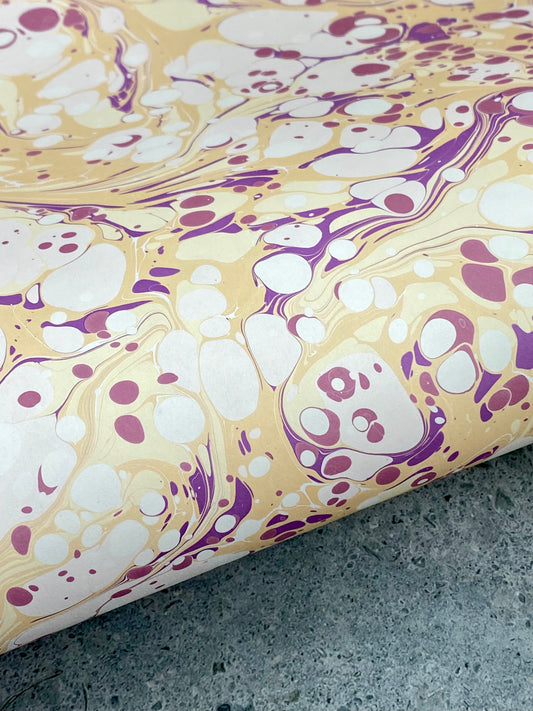 Full Sheet Hand-Marbled Paper P298