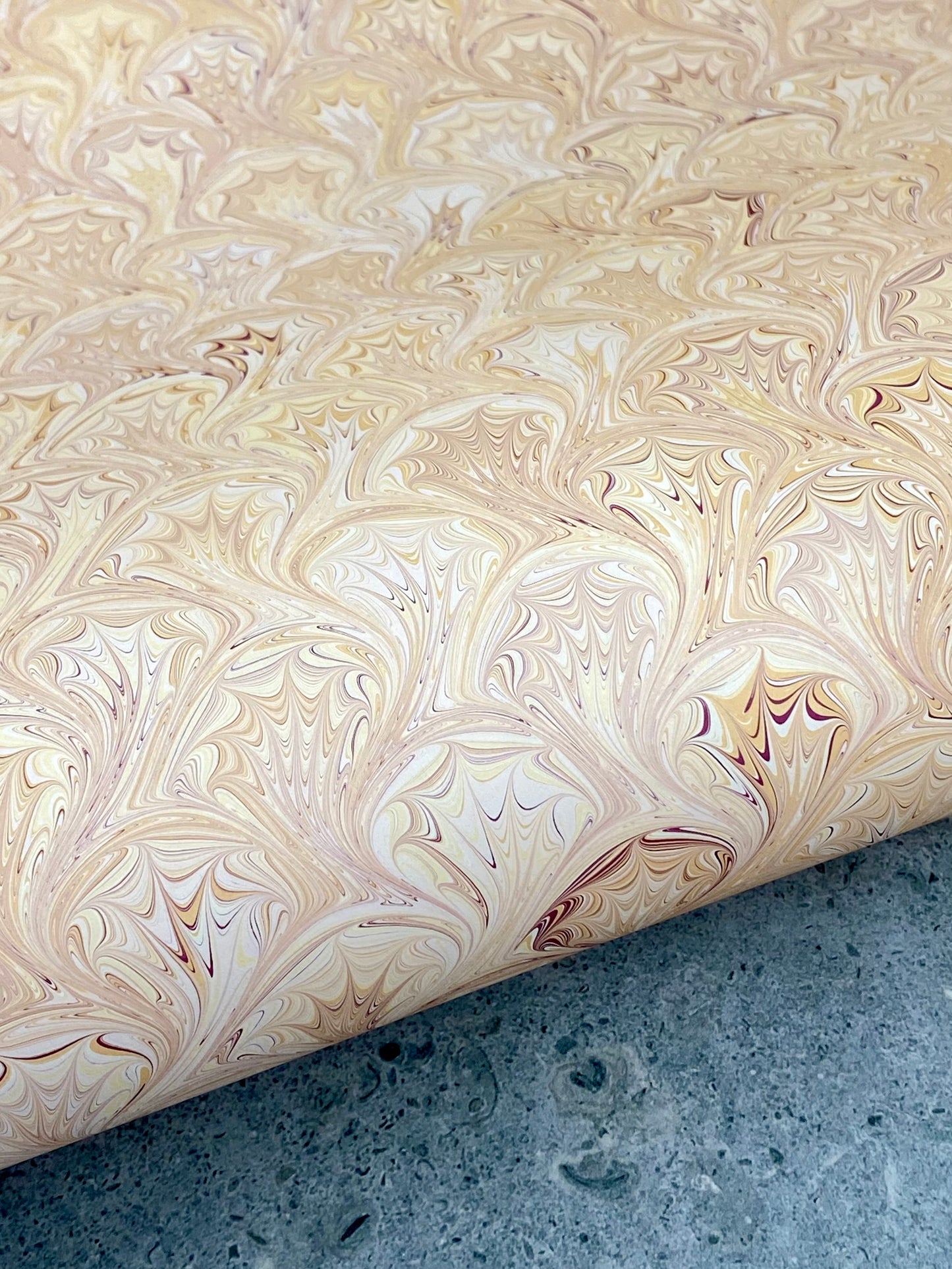 Full Sheet Hand-Marbled Paper P297