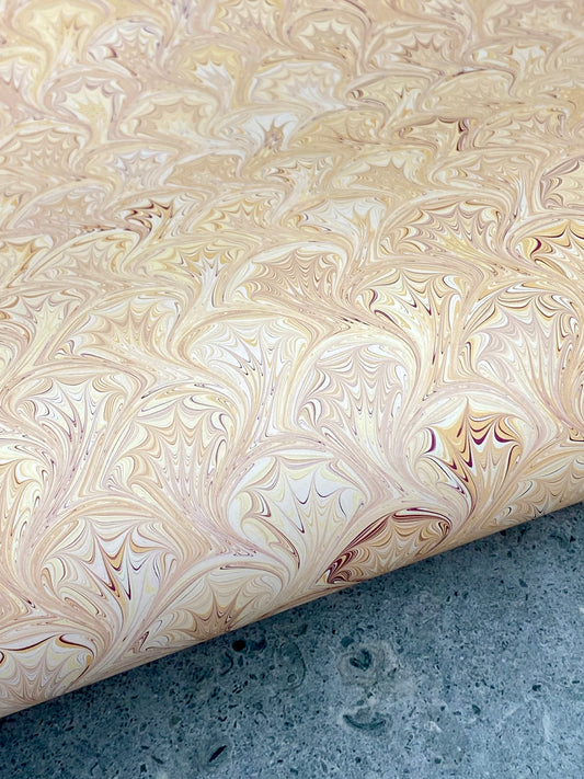 Full Sheet Hand-Marbled Paper P297