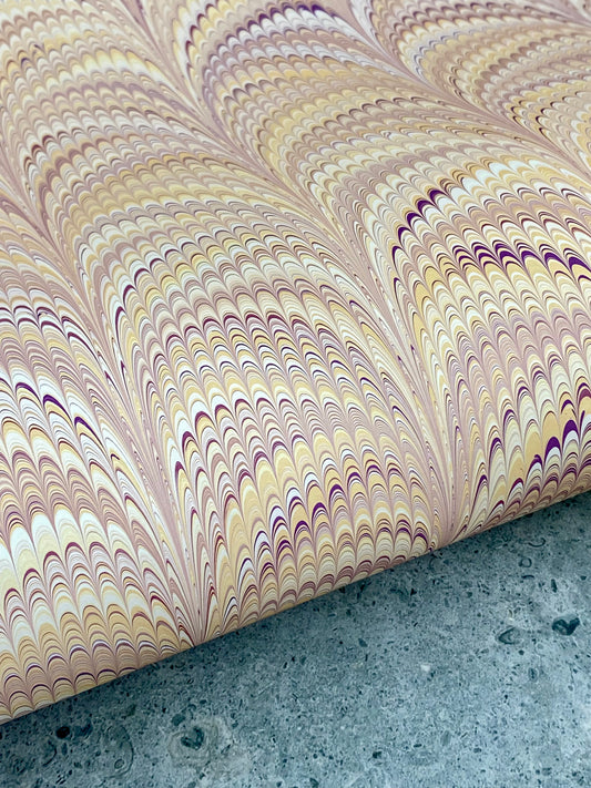 Full Sheet Hand-Marbled Paper P296