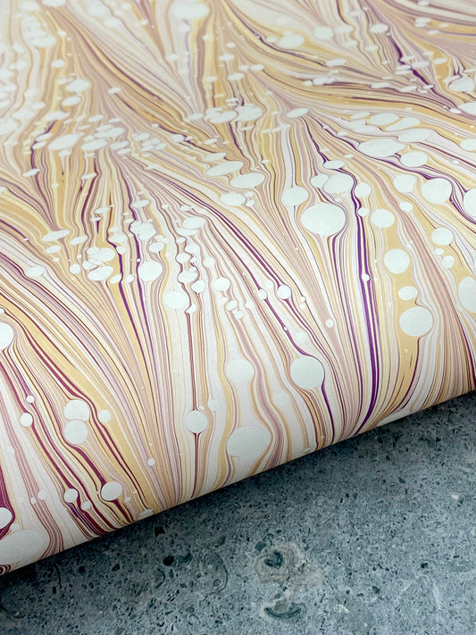 Full Sheet Hand-Marbled Paper P295