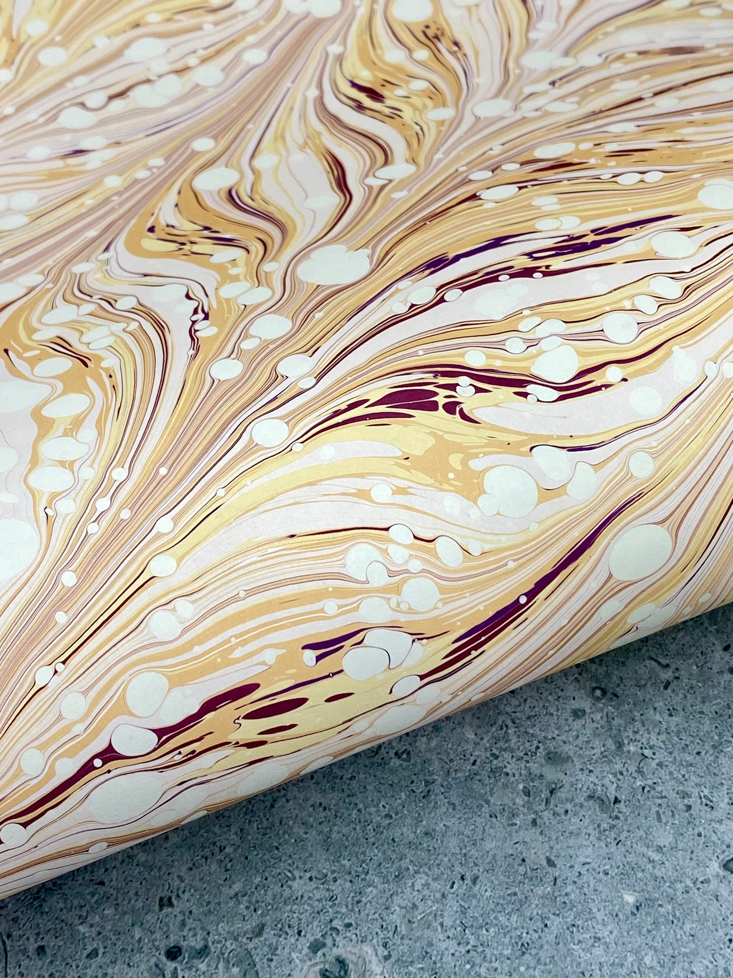 Full Sheet Hand-Marbled Paper P294