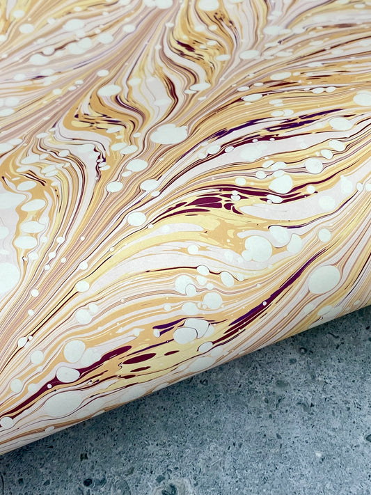 Full Sheet Hand-Marbled Paper P294