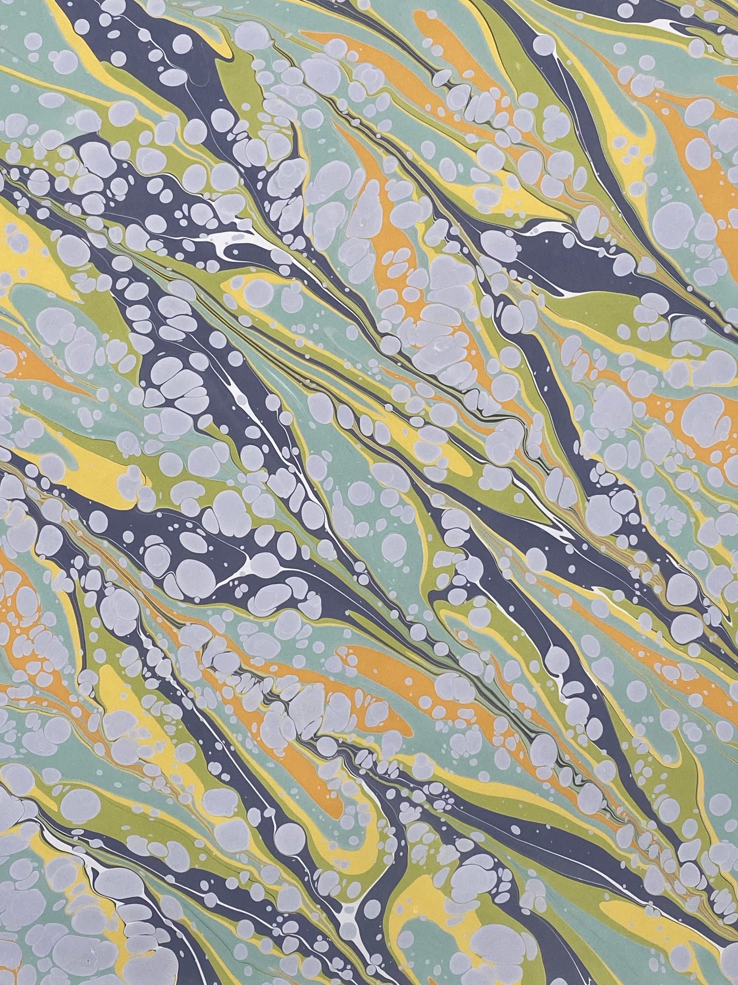 Full Sheet Hand-Marbled Paper P343