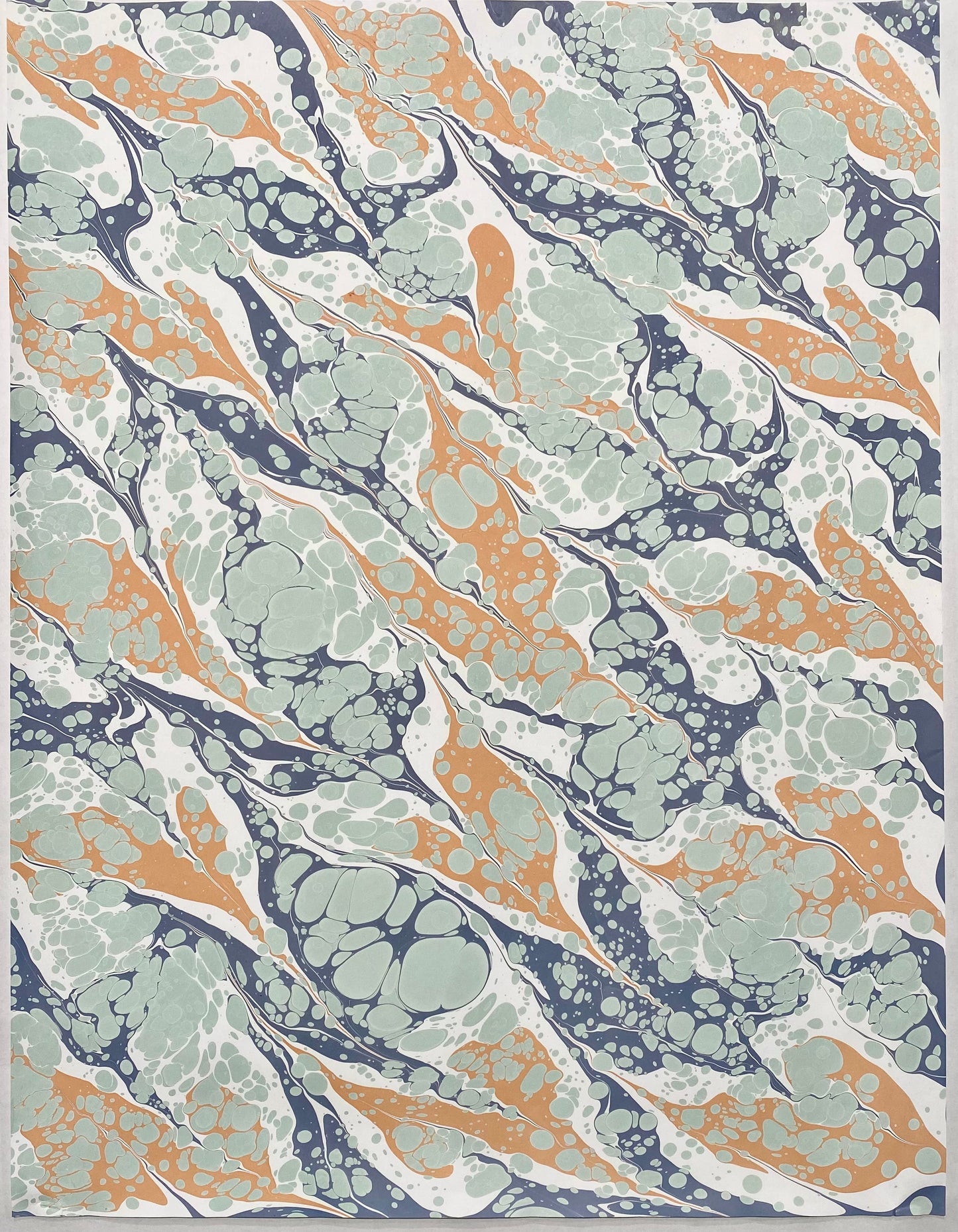 Full Sheet Hand-Marbled Paper P344