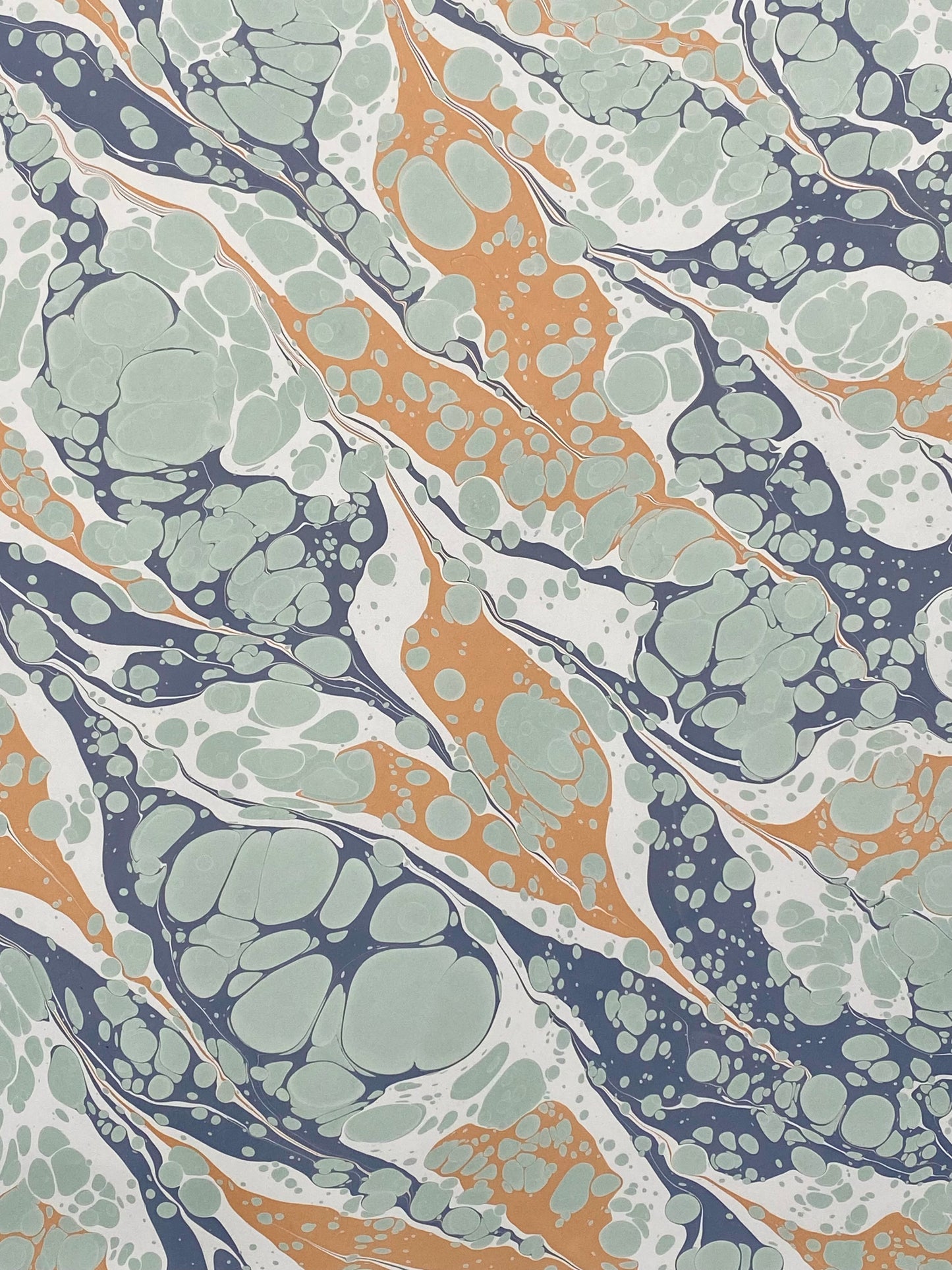 Full Sheet Hand-Marbled Paper P344