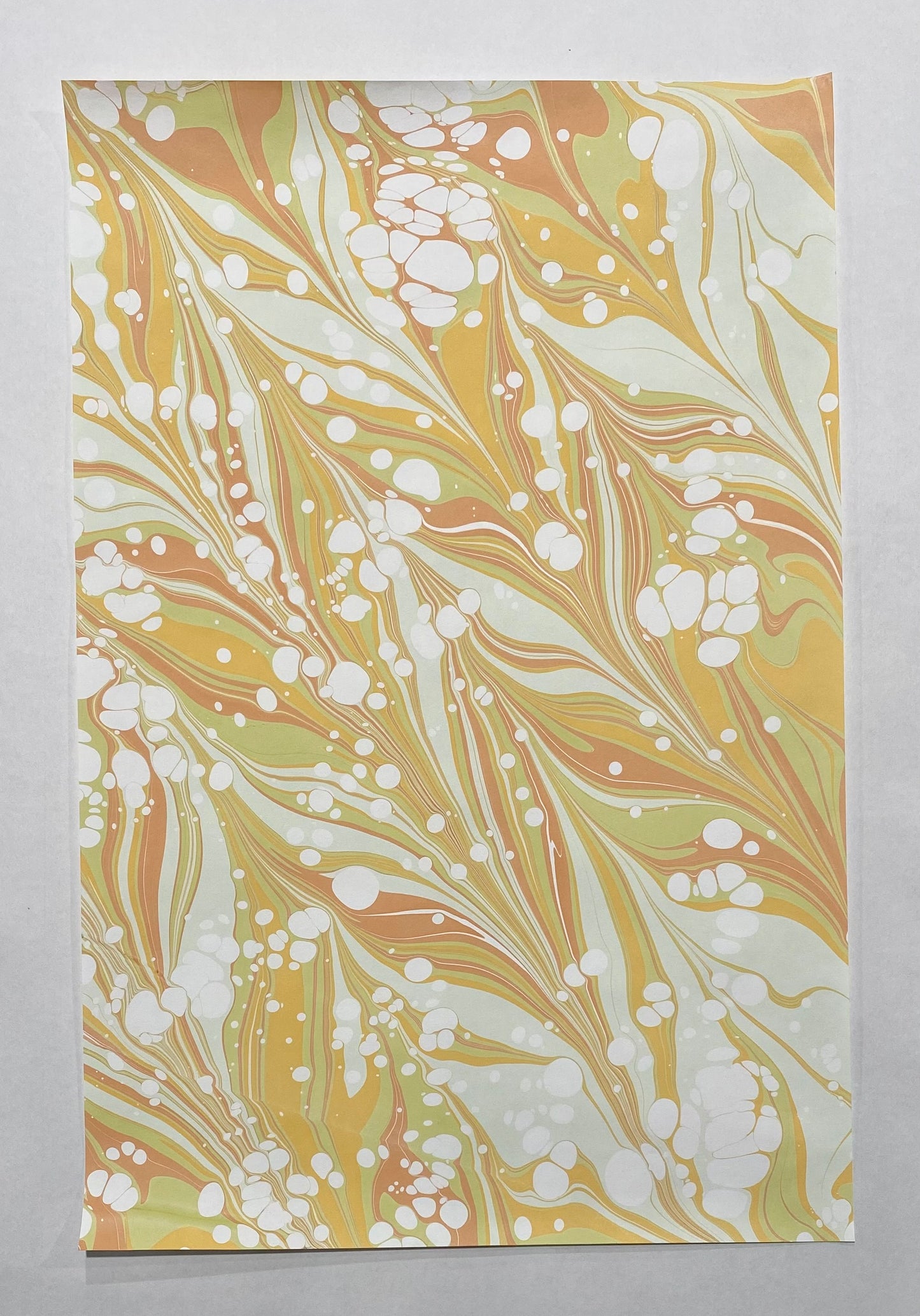 Half-Sheet Hand-Marbled Paper P327H