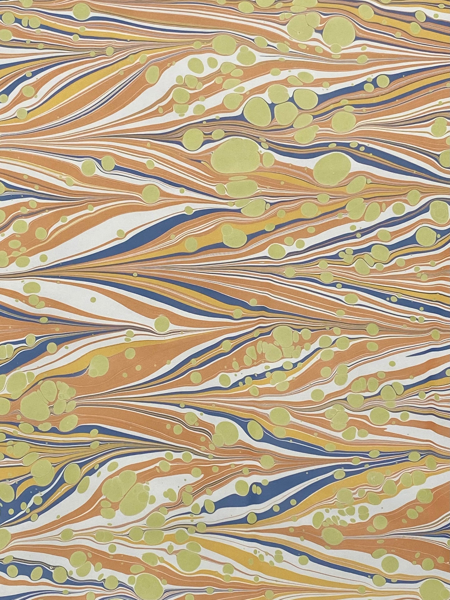 Half-Sheet Hand-Marbled Paper P328H