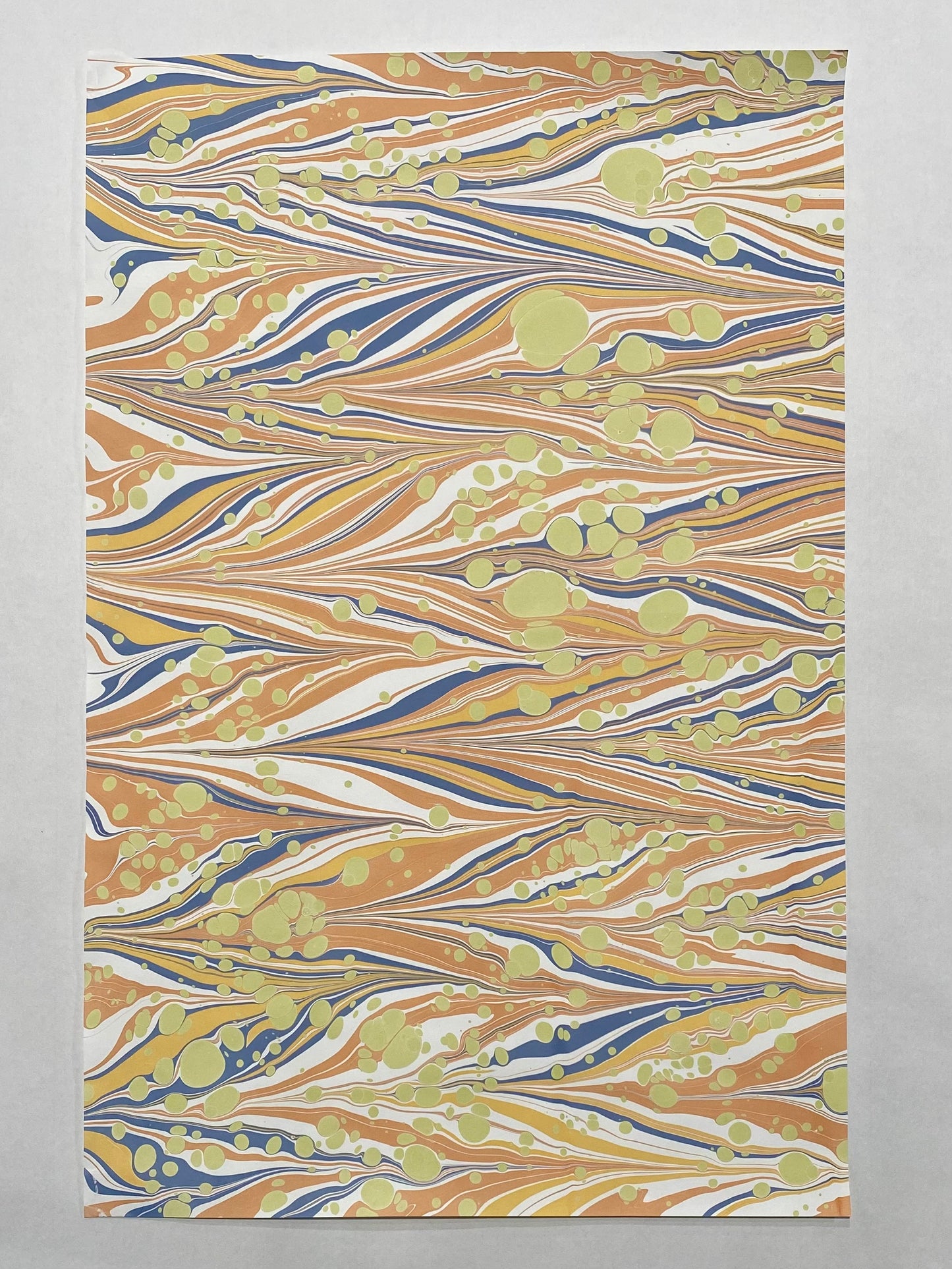 Half-Sheet Hand-Marbled Paper P328H