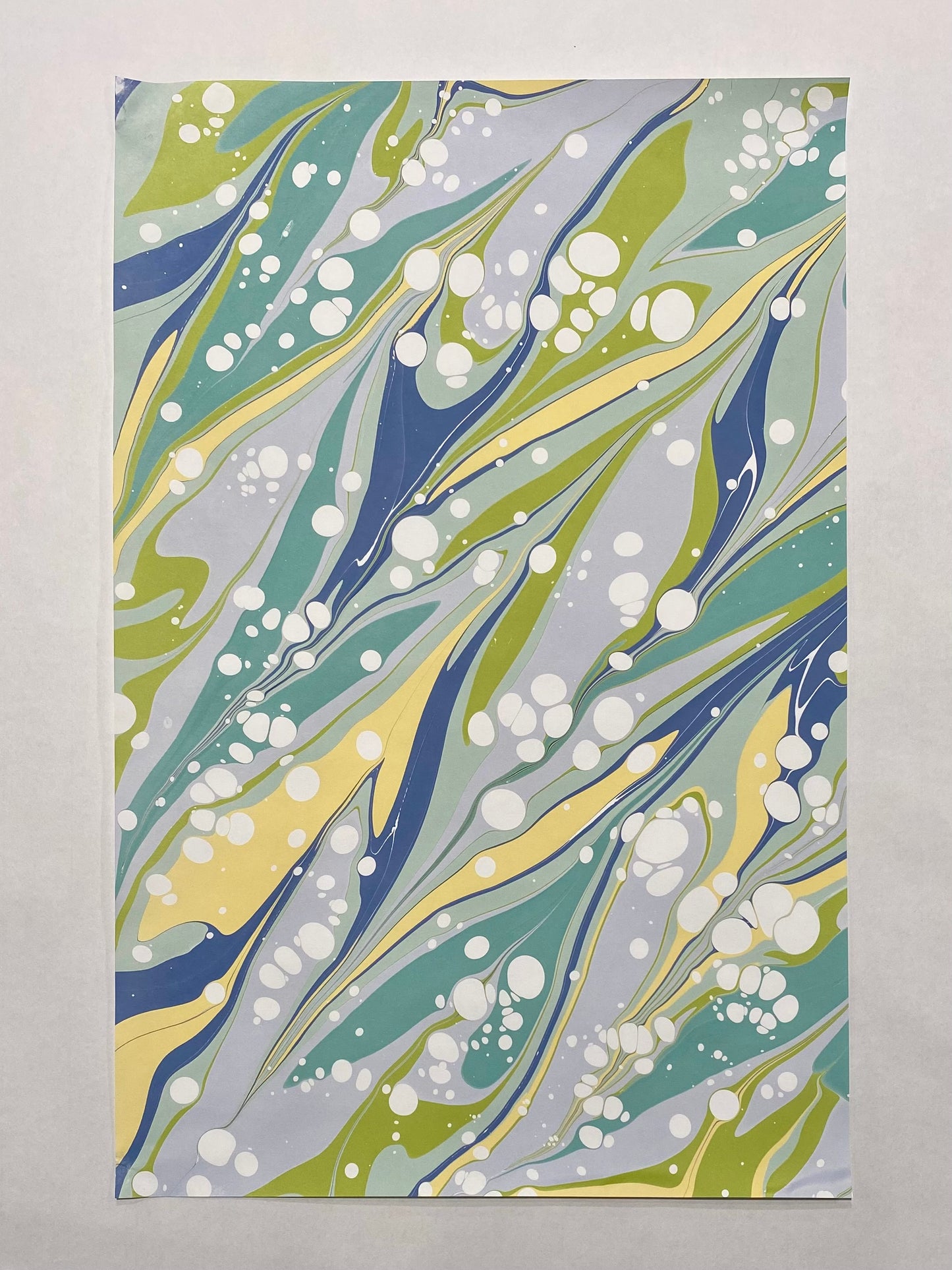 Half-Sheet Hand-Marbled Paper P329H