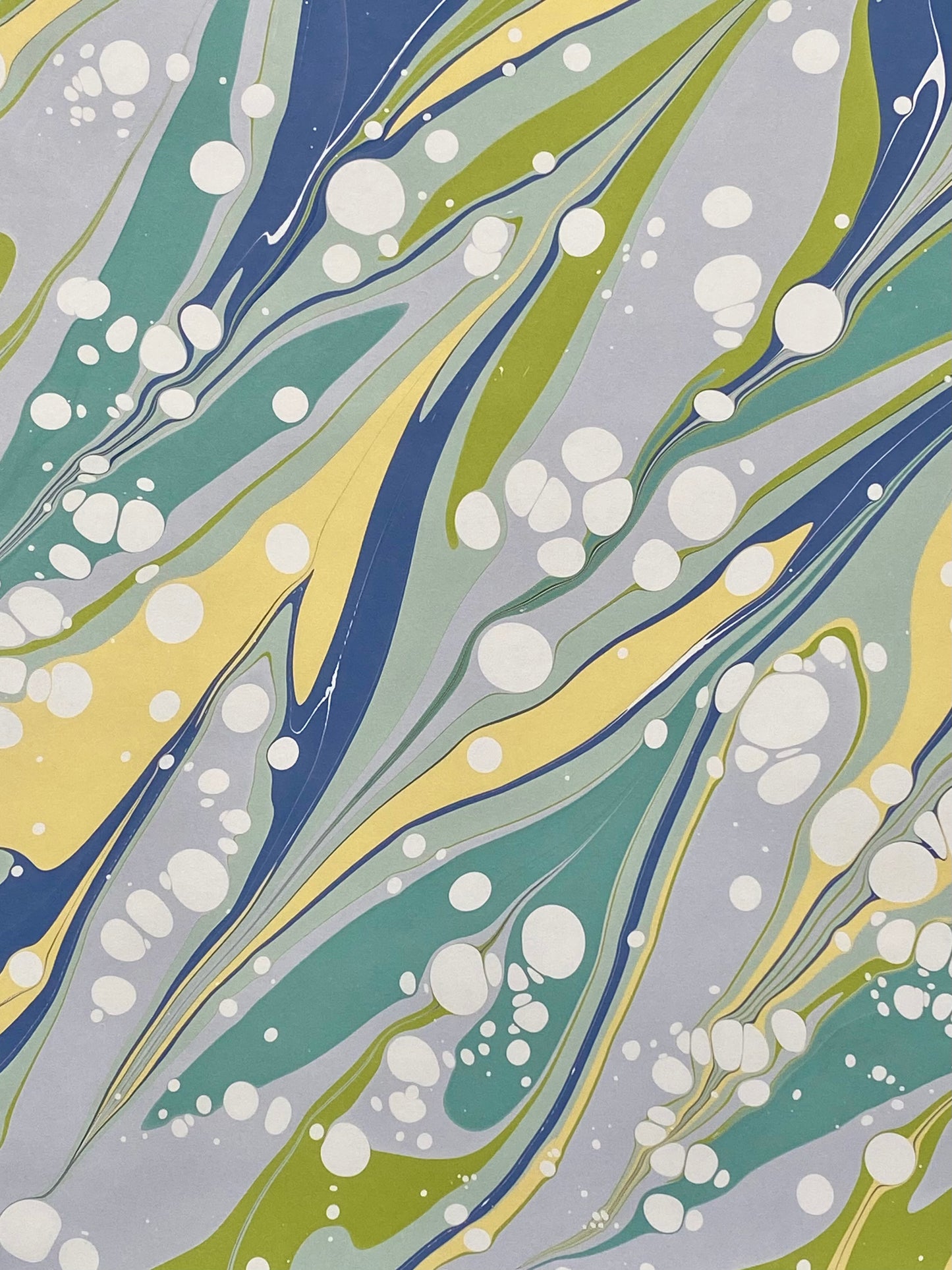 Half-Sheet Hand-Marbled Paper P329H
