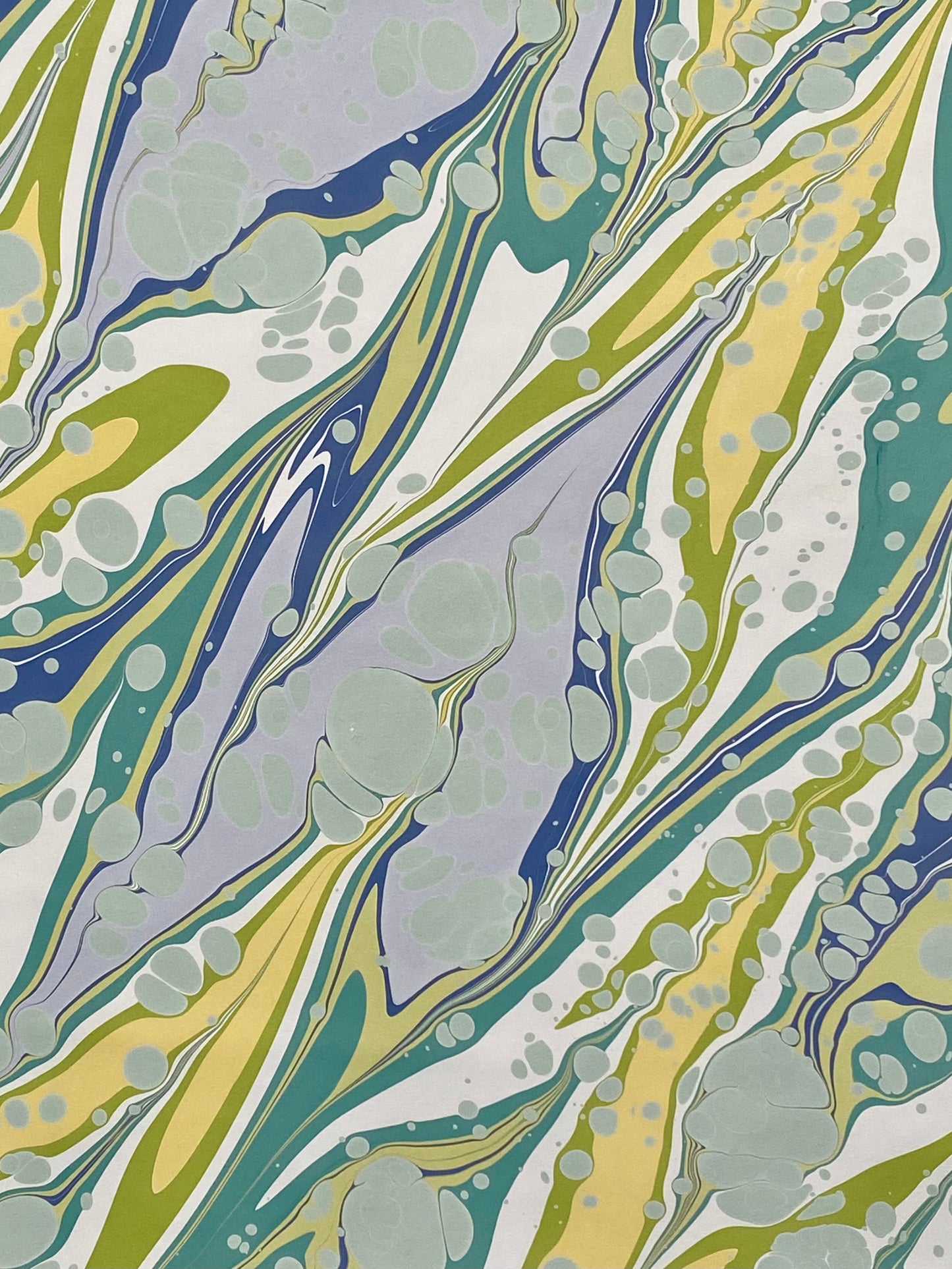 Half-Sheet Hand-Marbled Paper P331H