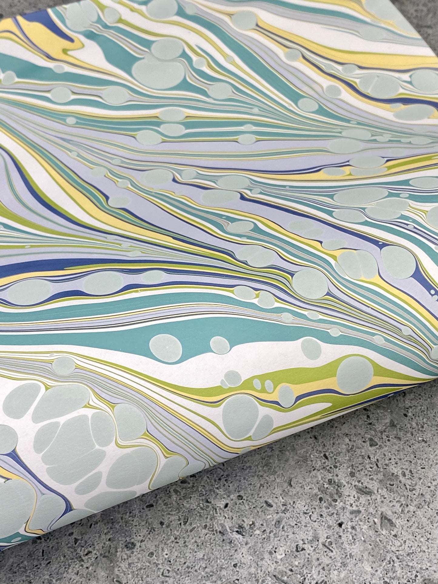 Half-Sheet Hand-Marbled Paper P330H