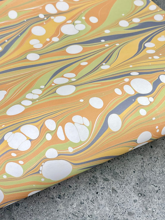 Half-Sheet Hand-Marbled Paper P326H
