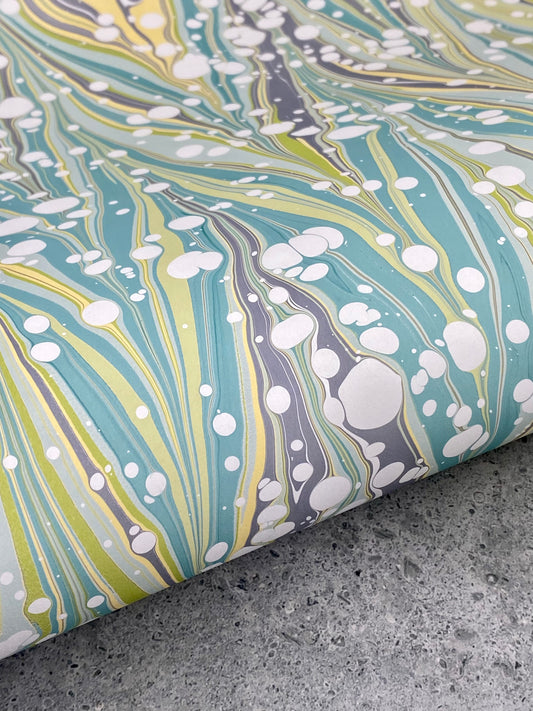 Full Sheet Hand-Marbled Paper P350
