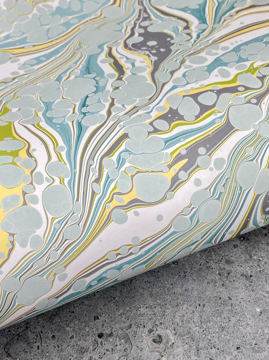Full Sheet Hand-Marbled Paper P349