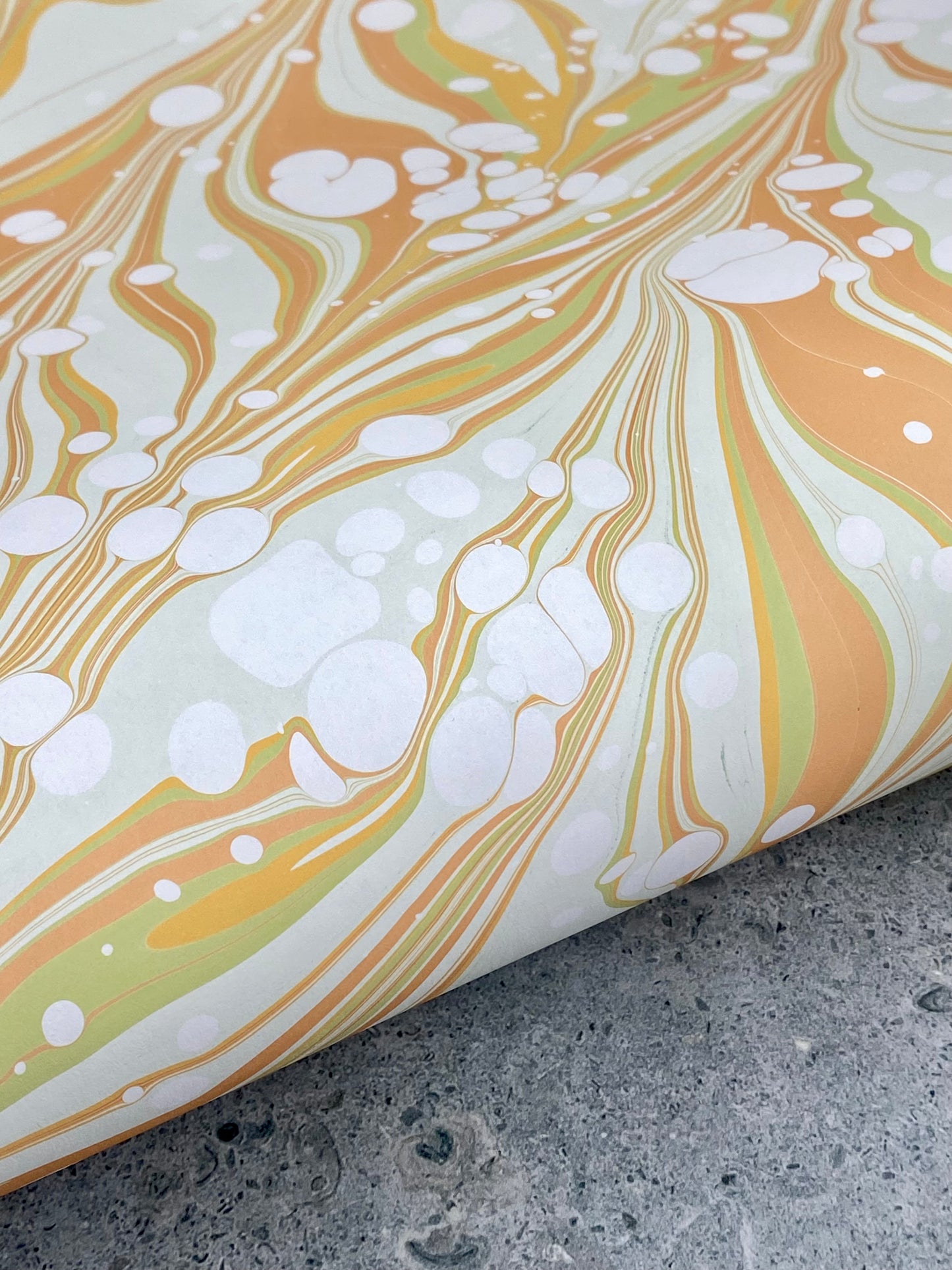 Full Sheet Hand-Marbled Paper P347
